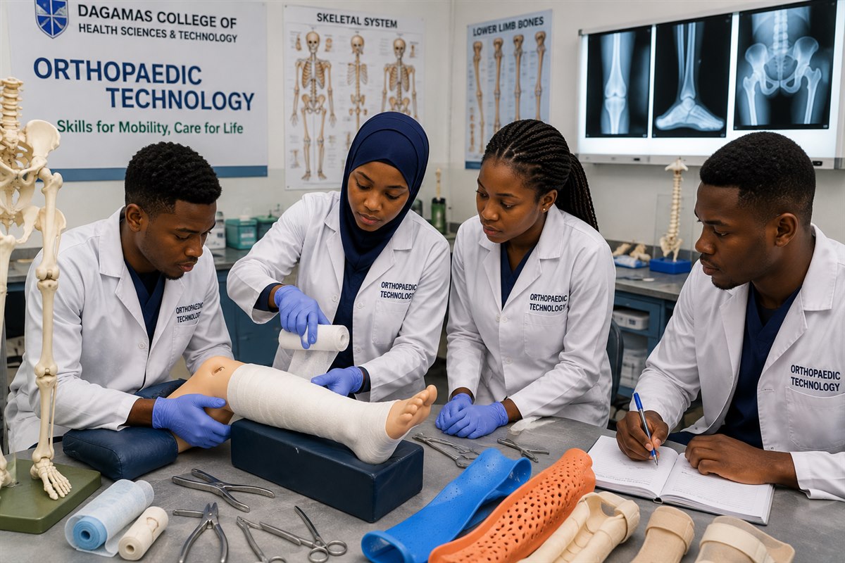 Orthopaedic Cast students at Dagamas College