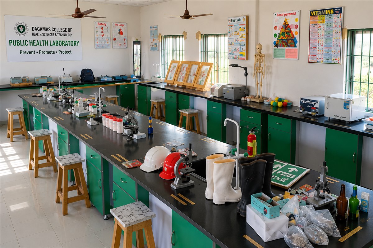 Public Health Laboratory bench and equipment